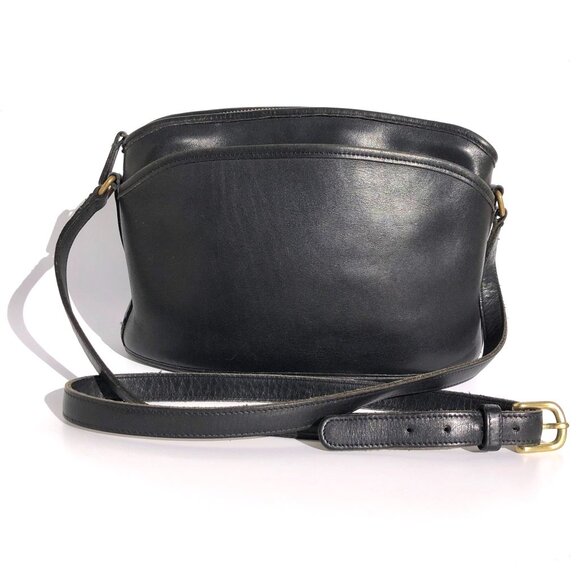 Coach Handbags - Vintage 90s Coach Anderson 9976 Crossbody Leather Bag Purse Black Shoulder Strap